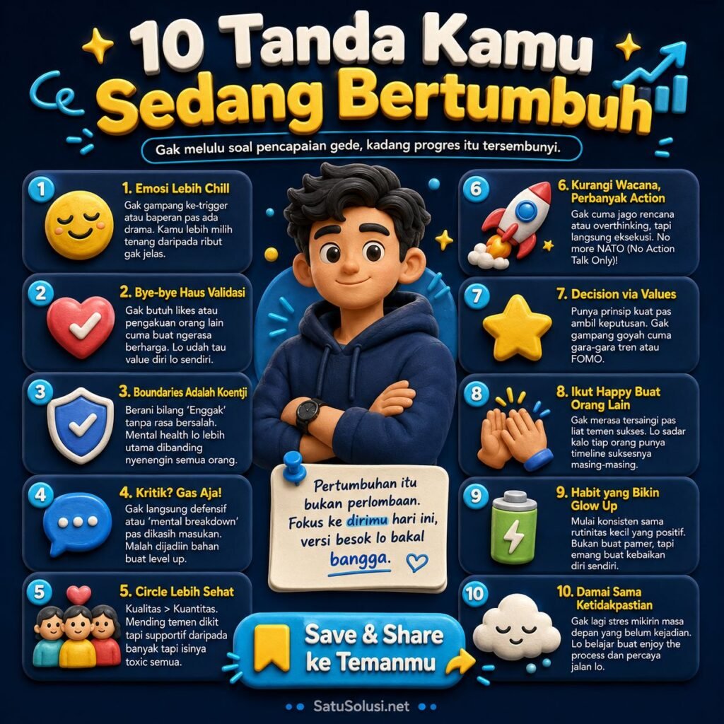 10 Tanda Kamu Sudah Bertumbuh Walau Hidup Terasa Biasa Aja 1 infografis tanda-tanda pertumbuhan diri dalam kehidupan sehari-hari