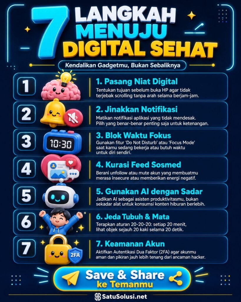 Digital Sehat: 7 Cara Menjaga Fokus di Era Online 1 7 cara digital sehat untuk menjaga fokus di era online