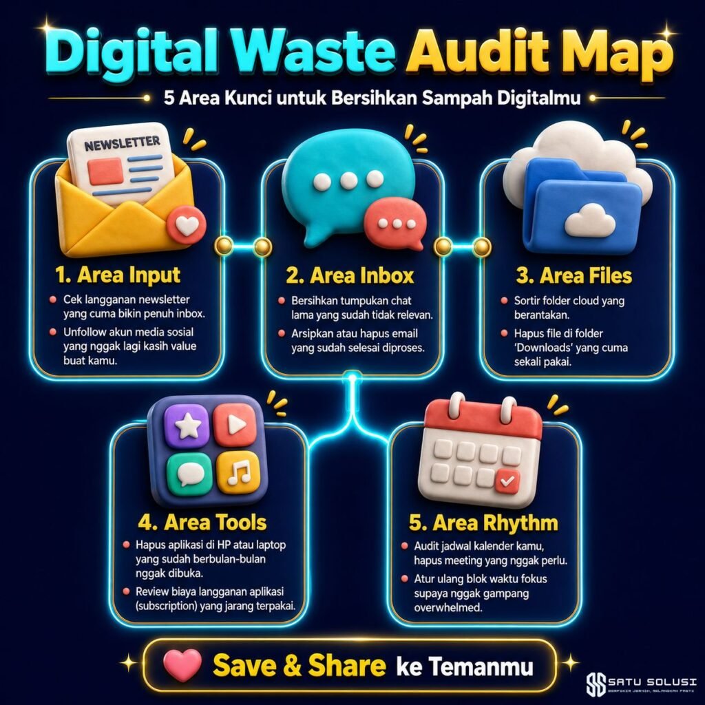 audit digital waste map lima area sampah informasi digital