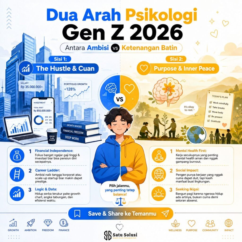 Paradigma Baru Psikologi Purpose Gen Z 2026: Ketika Makna Hidup Mengalahkan Angka di Rekening 1 psikologi purpose Gen Z 2026 tentang gaji dan makna hidup.