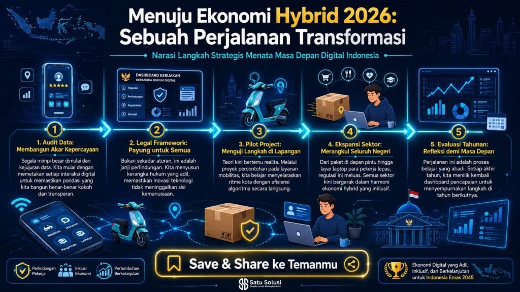 Model Regulasi Hybrid 2026: Dampak dan Peluangnya bagi Keamanan Sosial Pekerja Gig Economy Indonesia 3 roadmap implementasi model regulasi hybrid 2026 untuk pekerja gig economy.