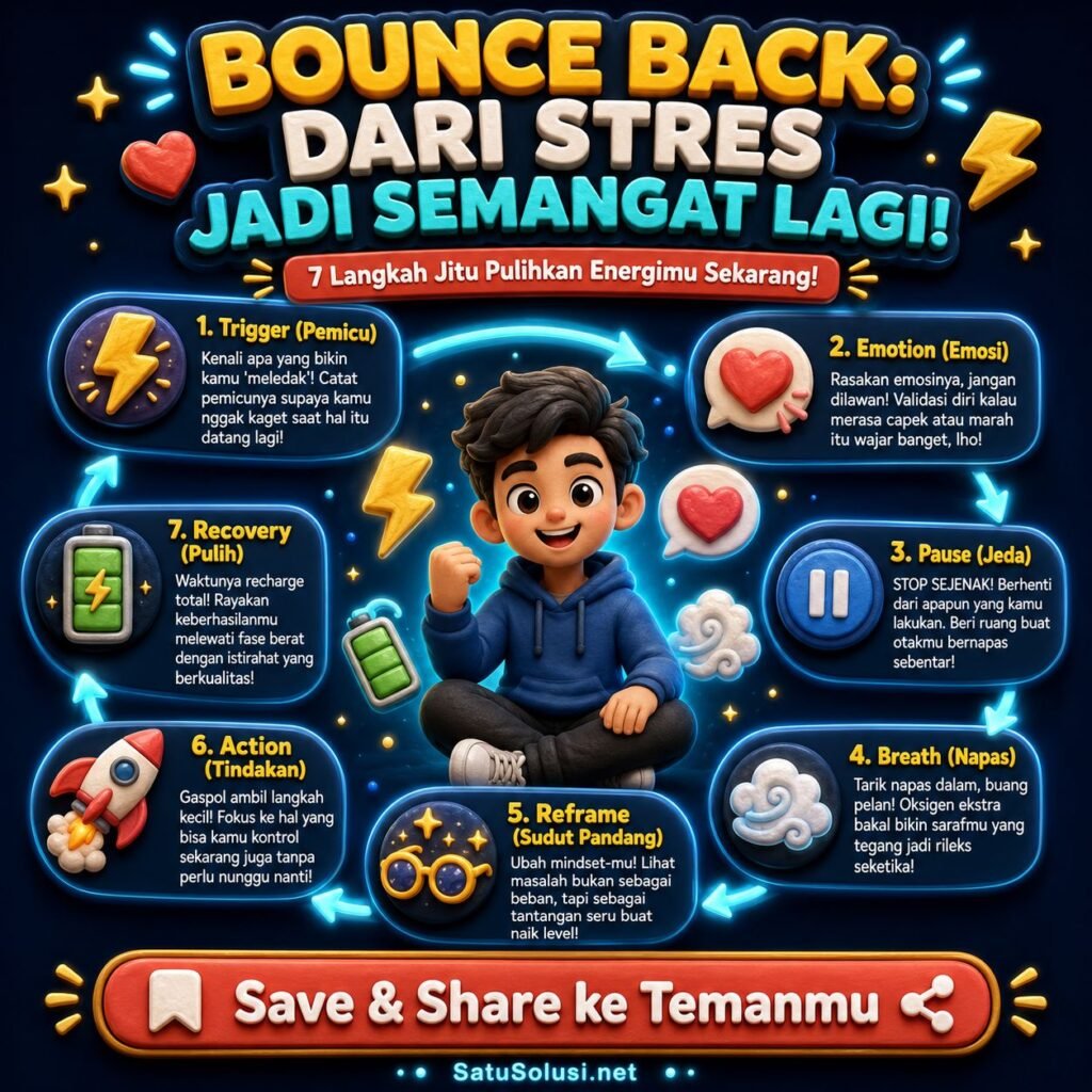 Diagram Emotional Fitness 2026 tentang siklus stres hingga recovery aktif