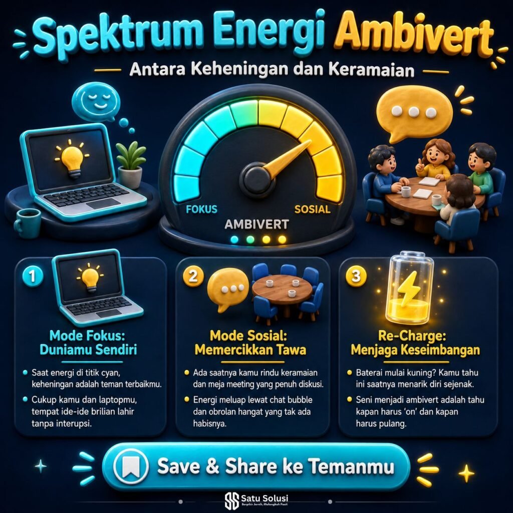 review kepribadian ambivert spektrum energi sosial dan fokus