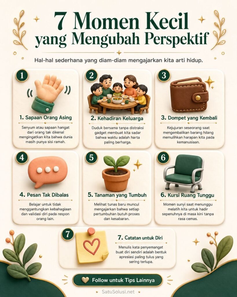 Infografis 7 kisah kecil yang bisa mengubah cara pandang dalam kehidupan sehari-hari