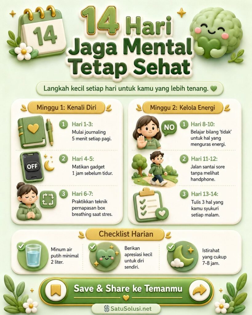 rencana 14 hari membangun kebiasaan mental sehat