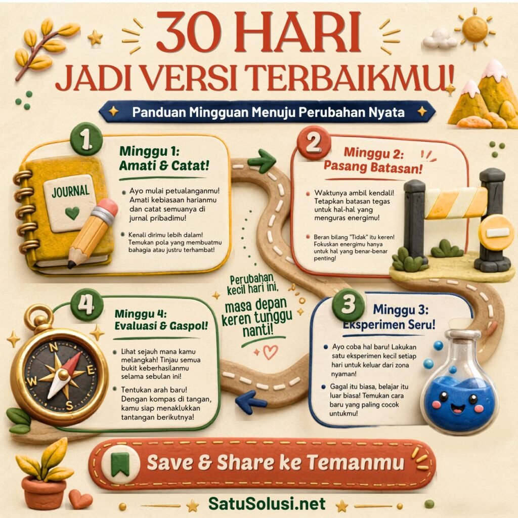 peta 30 hari dari pertanyaan reflektif untuk mengubah arah hidup