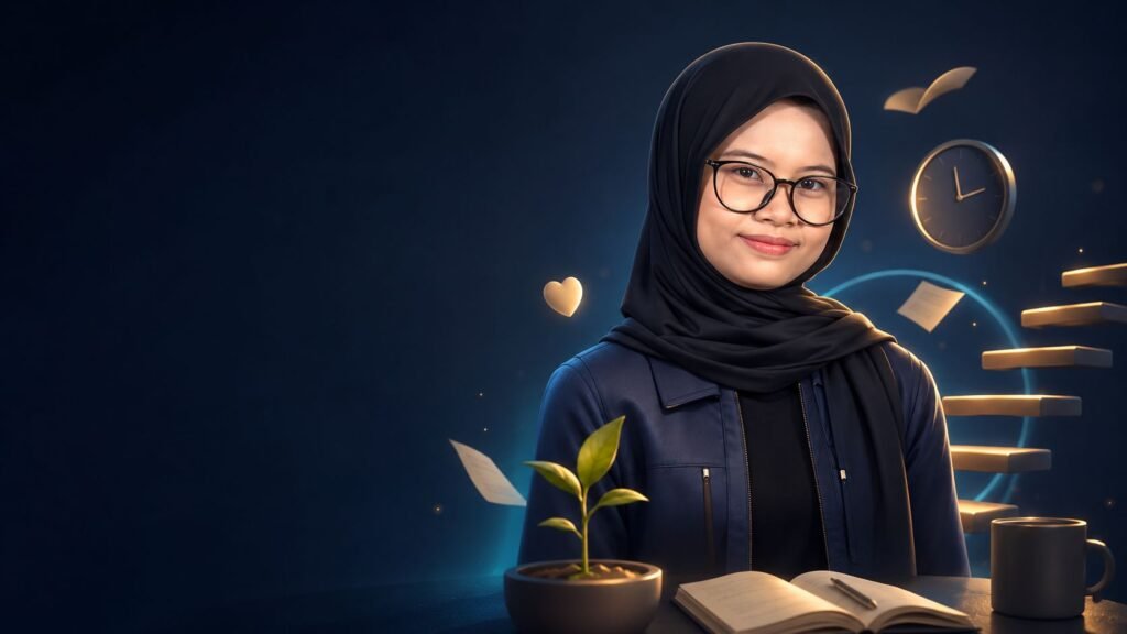 tanda-tanda pertumbuhan diri pada wanita Indonesia yang lebih tenang dan sadar diri
