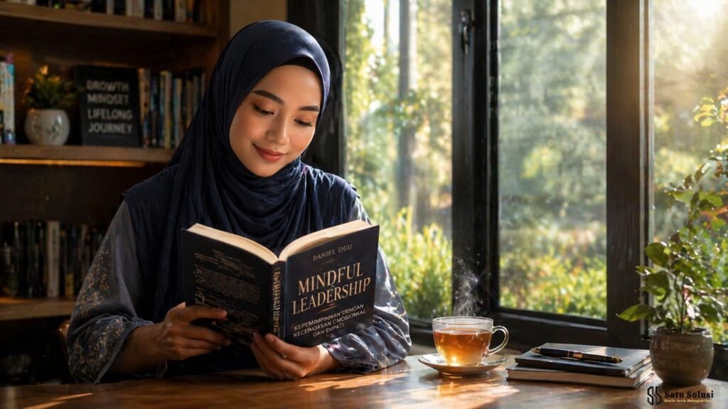 7 Tanda Luar Biasa Kedewasaan Emosional: Panduan Pertumbuhan Sejati di Era Modern 1 Wanita berhijab yang tenang mencerminkan kedewasaan emosional dan pertumbuhan sejati.